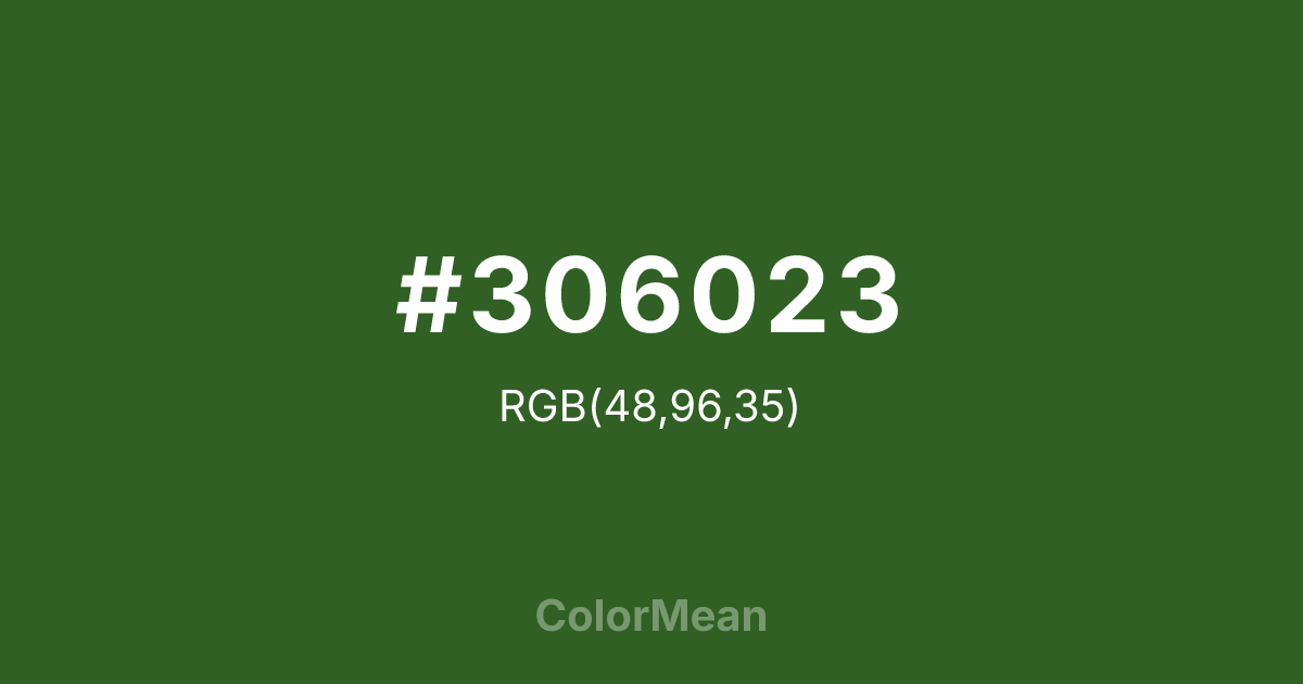 #306023 color swatch
