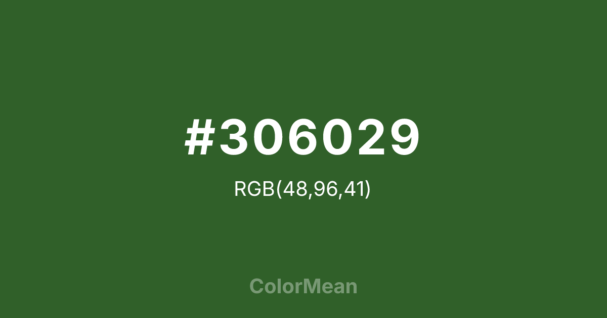#306029 color swatch