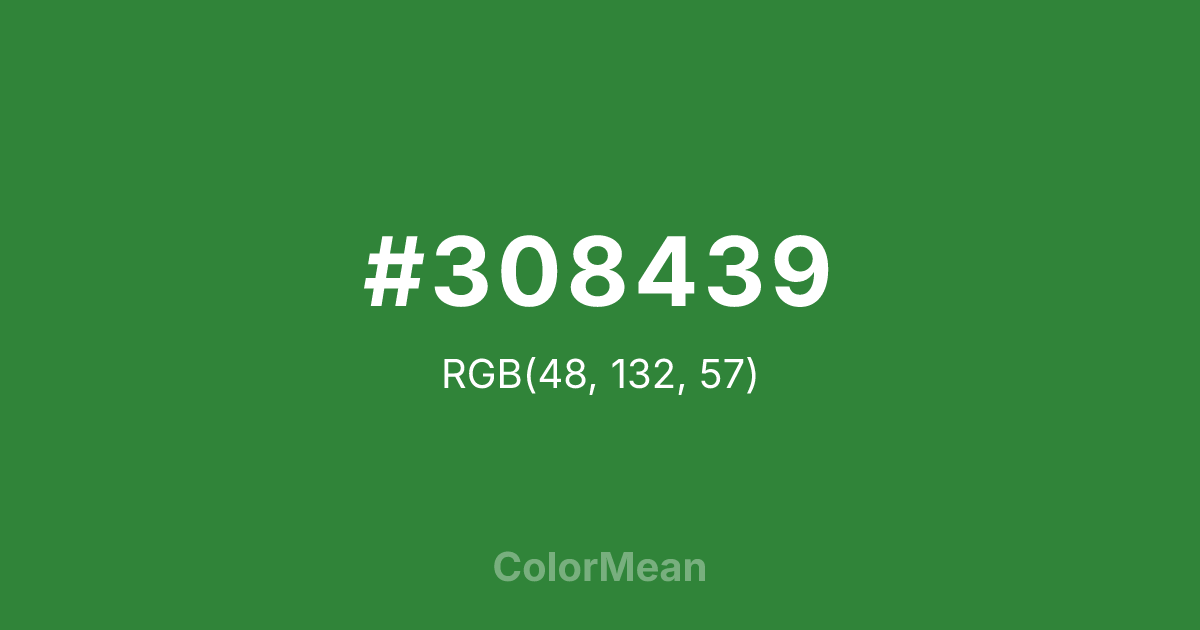 #308439 color swatch