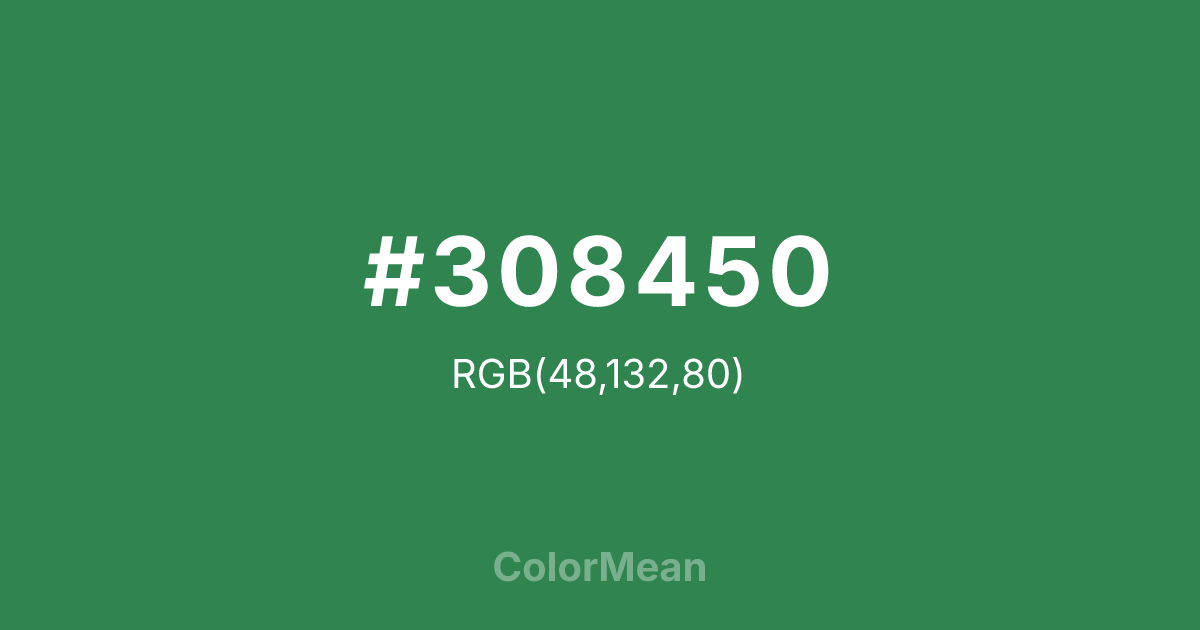 #308450 color swatch