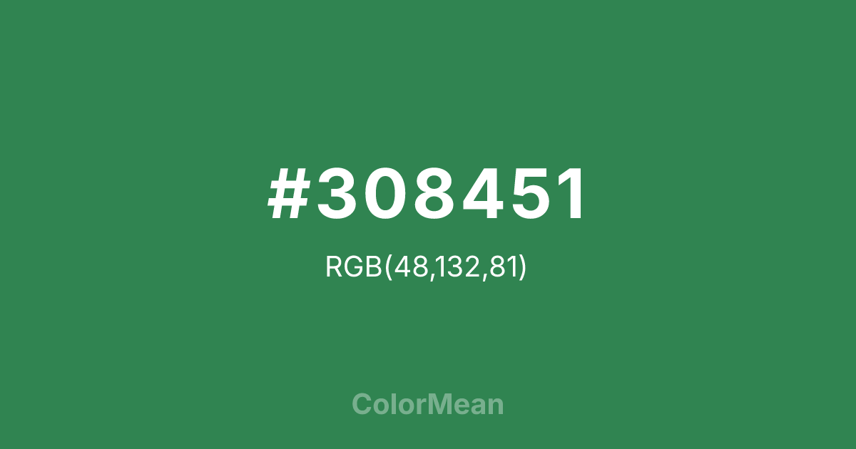 #308451 color swatch