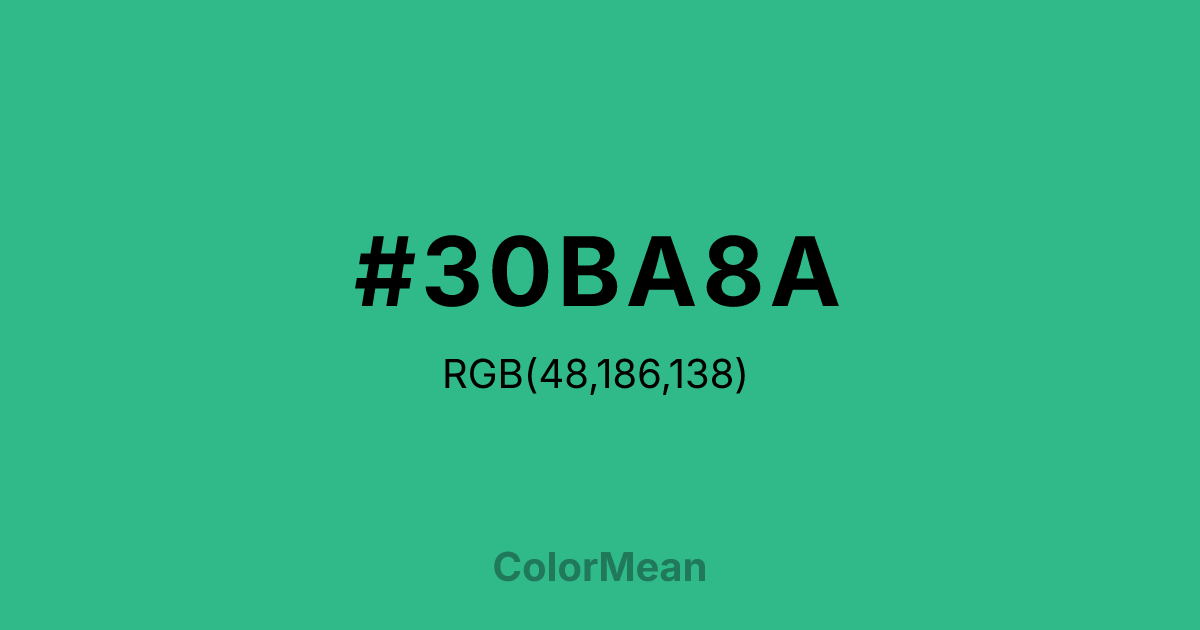 #30BA8A color swatch