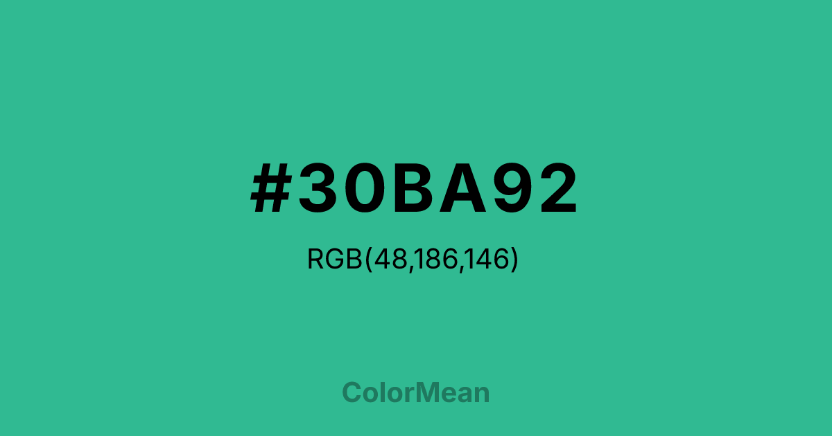 #30BA92 color swatch