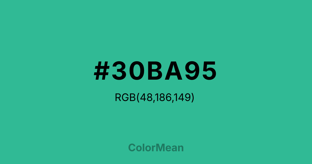 #30BA95 color swatch
