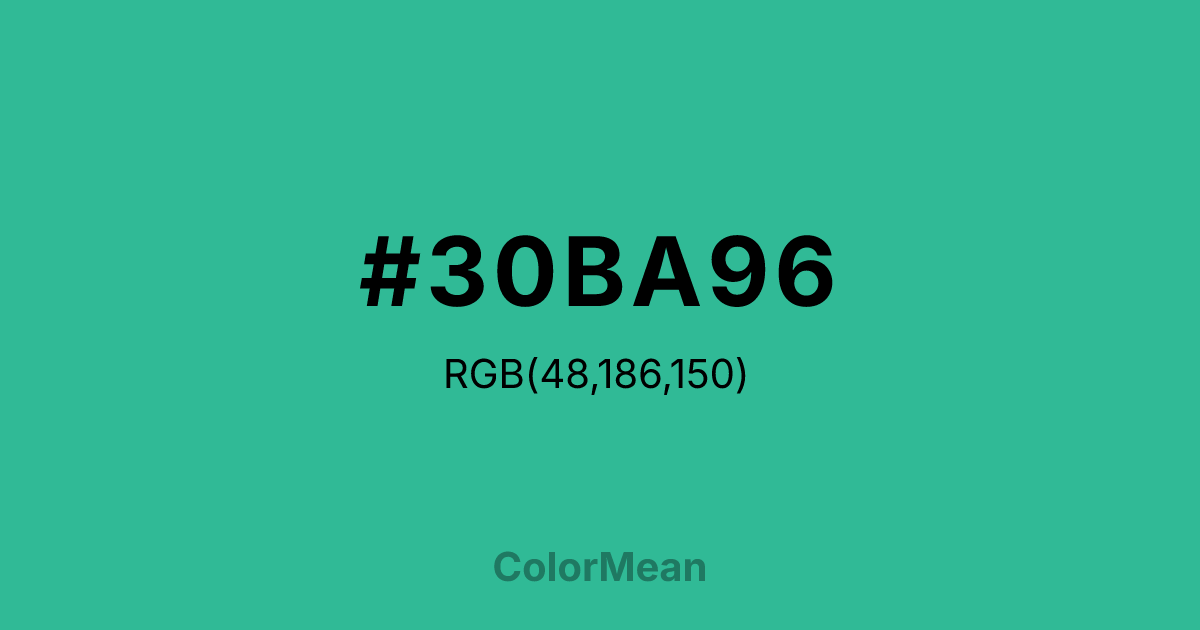 #30BA96 color swatch