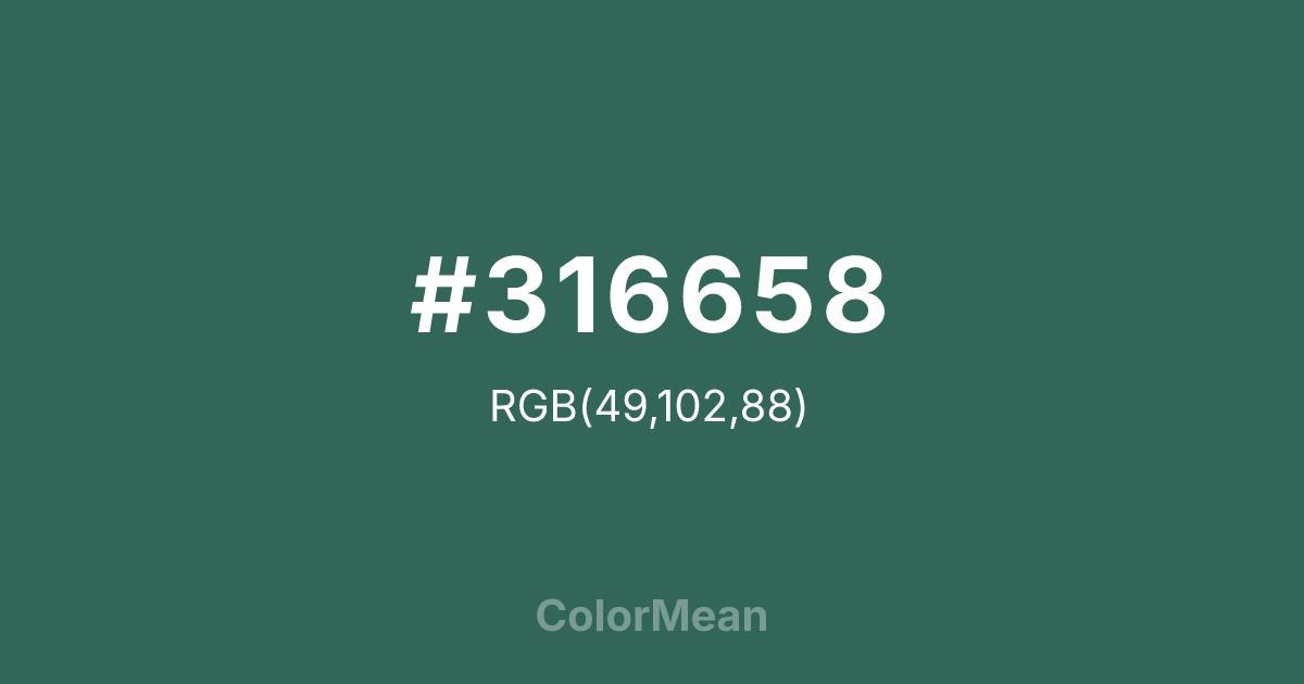 #316658 color swatch