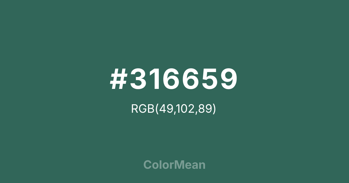 #316659 color swatch