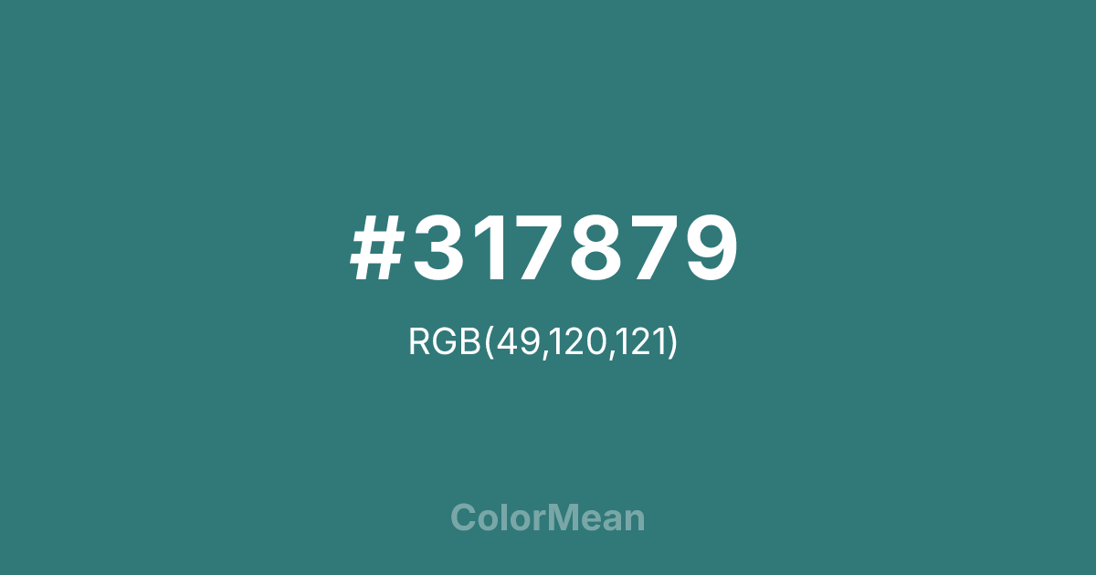 #317879 color swatch