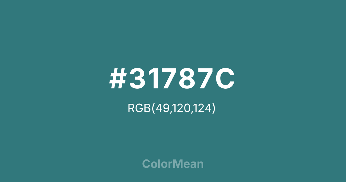 #31787C color swatch