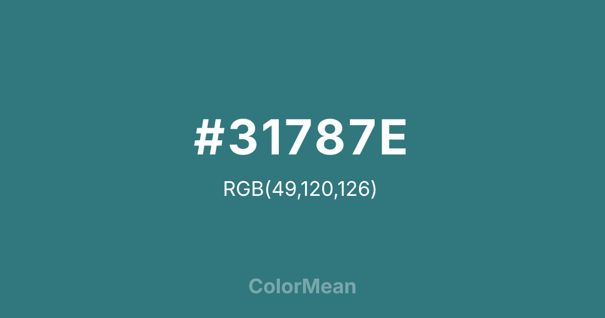 #31787E color swatch