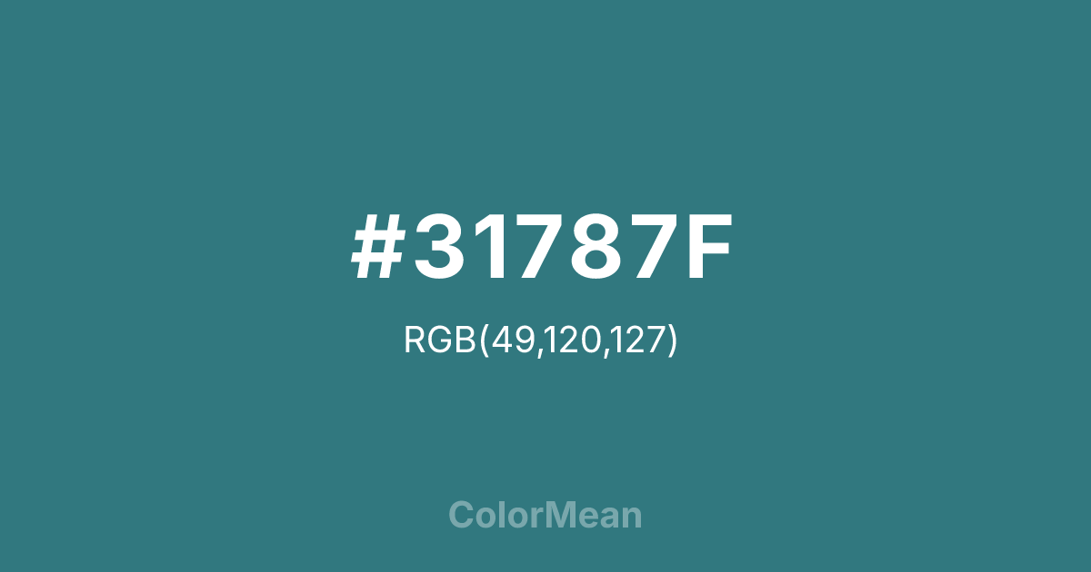 #31787F color swatch