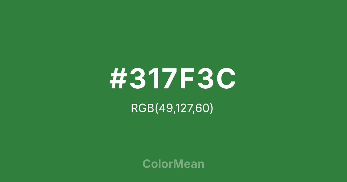 #317F3C color swatch