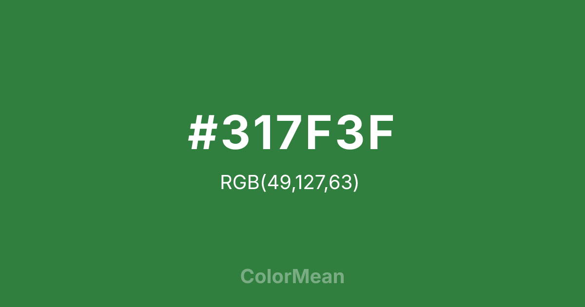 #317F3F color swatch