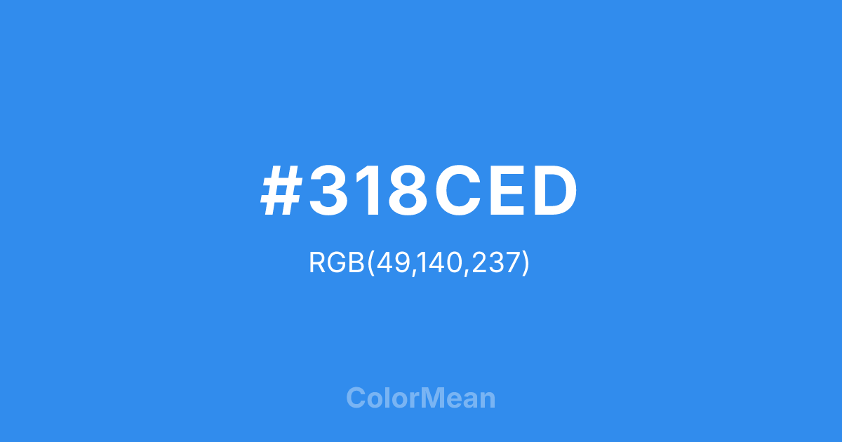 #318CED color swatch