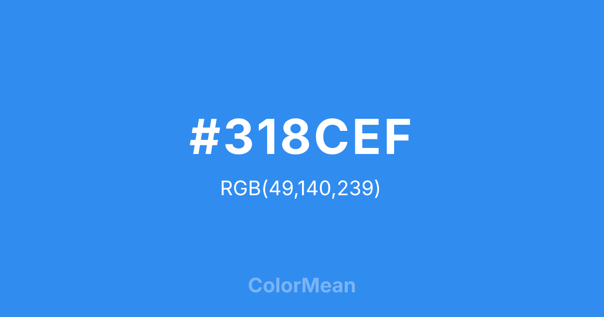 #318CEF color swatch