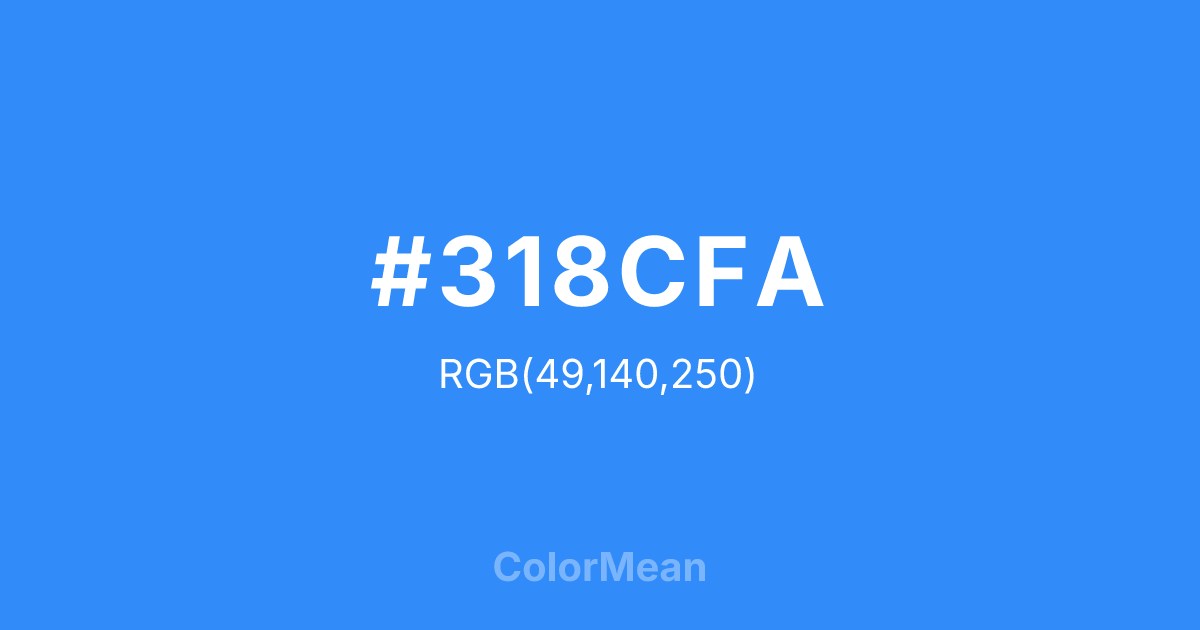 #318CFA color swatch