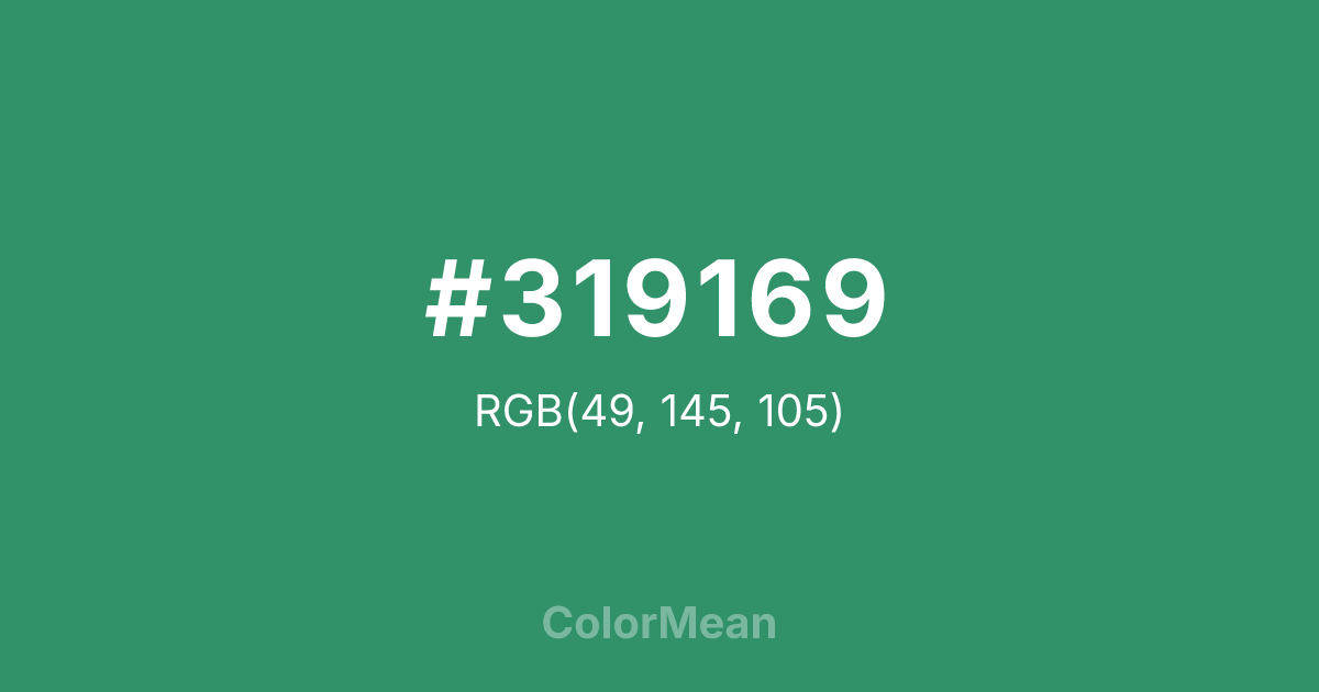 #319169 color swatch