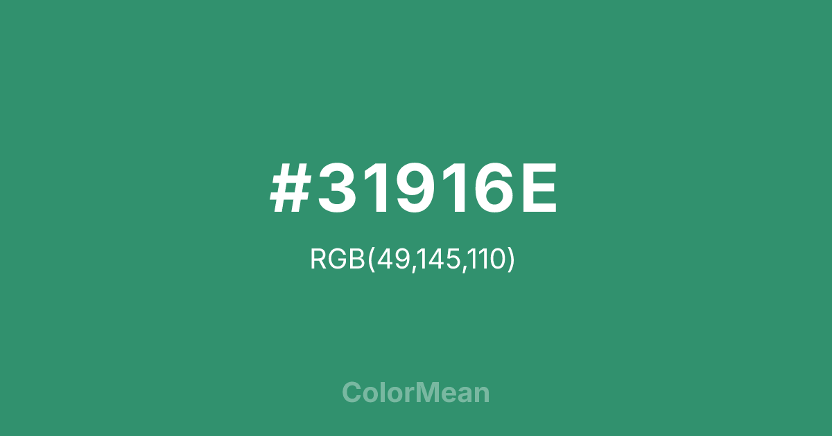 #31916E color swatch