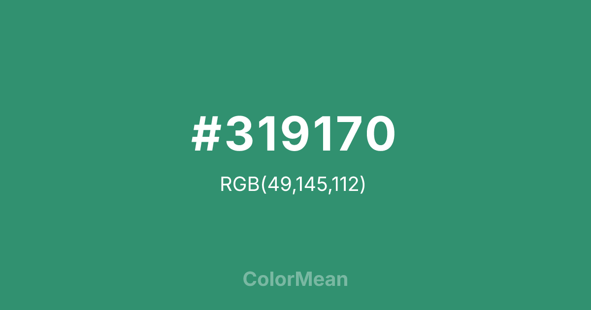 #319170 color swatch