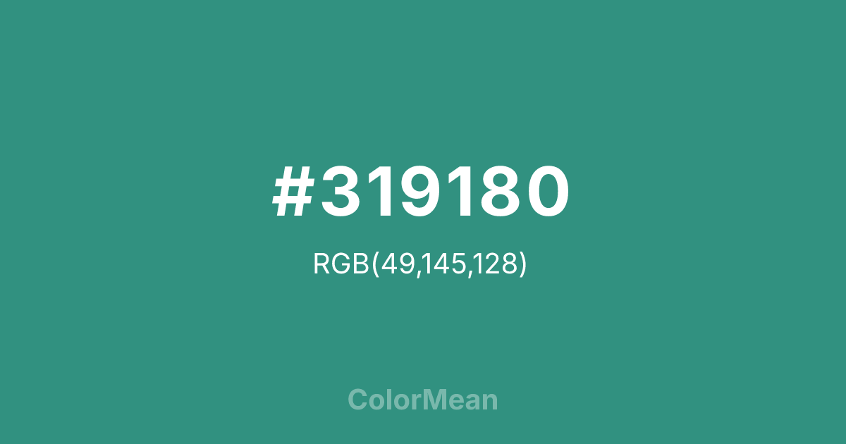 #319180 color swatch