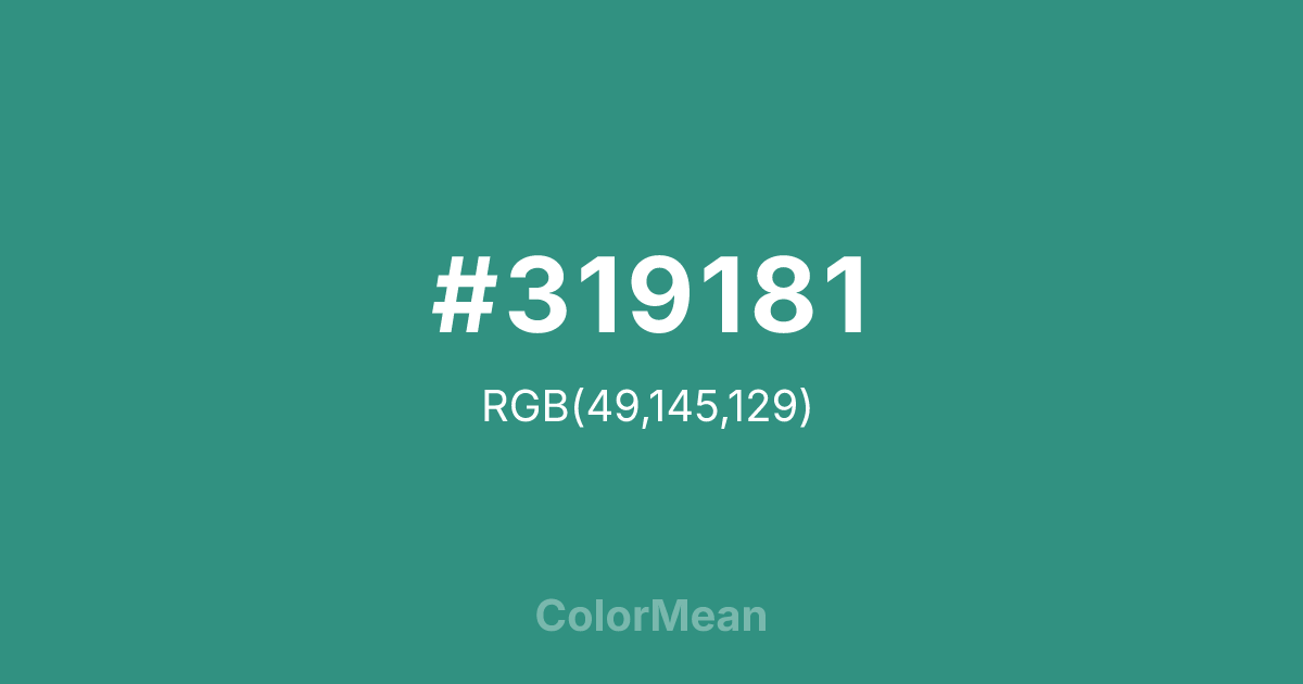 #319181 color swatch