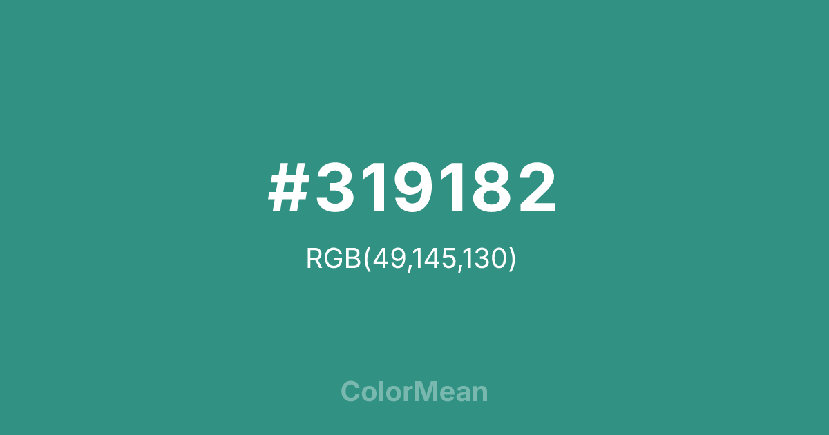 #319182 color swatch