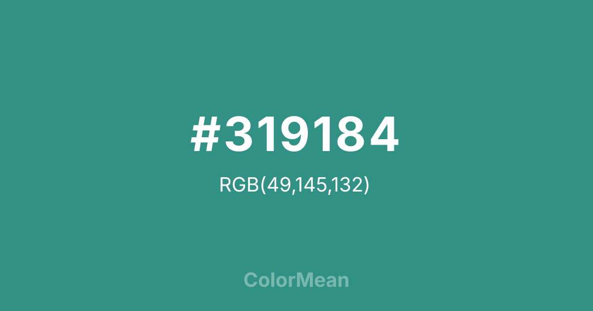 #319184 color swatch