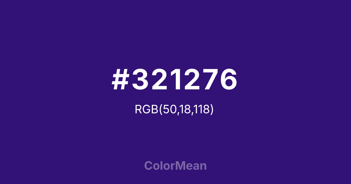 #321276 color swatch
