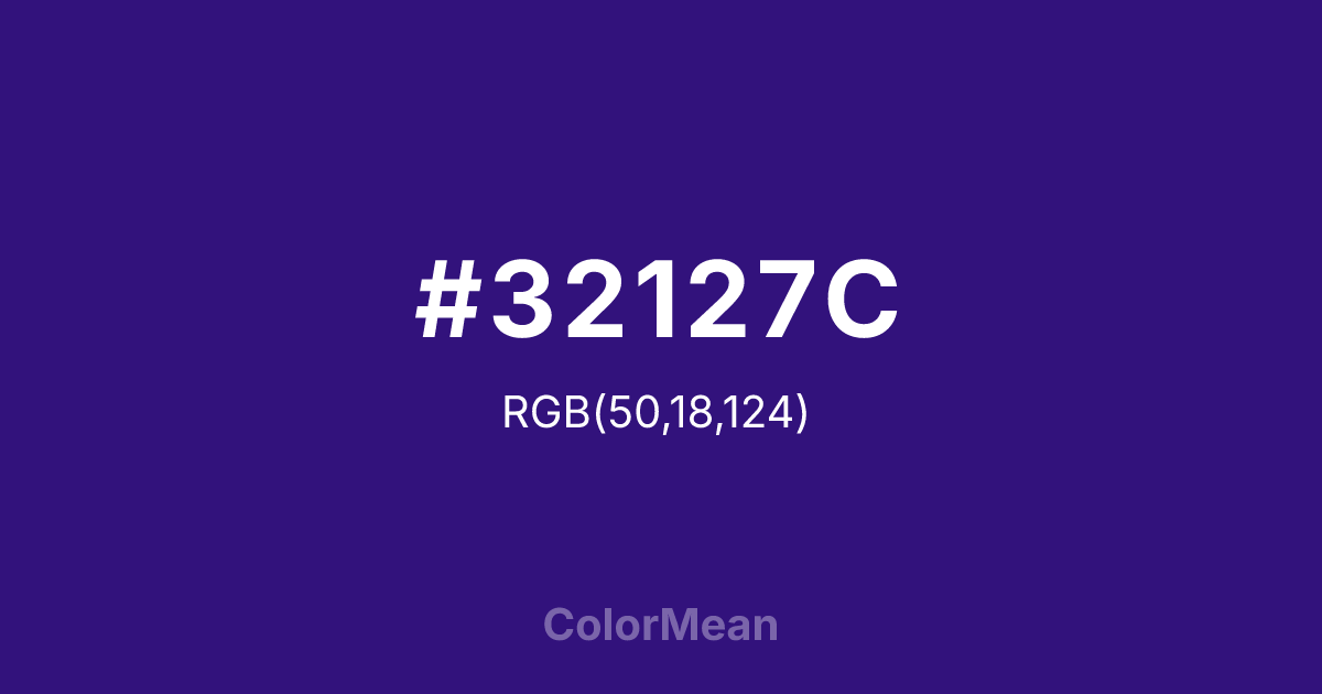 #32127C color swatch