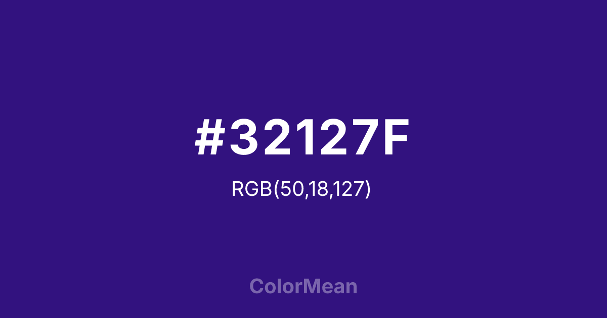 #32127F color swatch