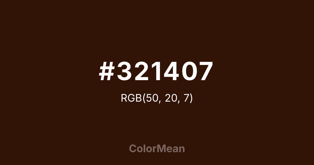 #321407 color swatch