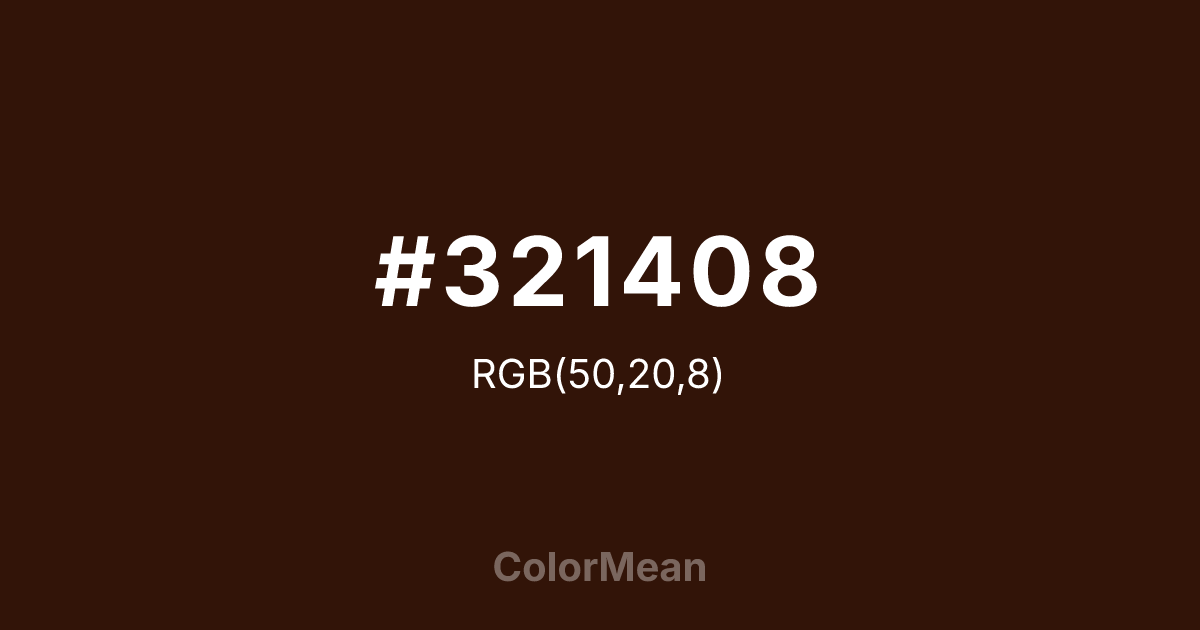 #321408 color swatch