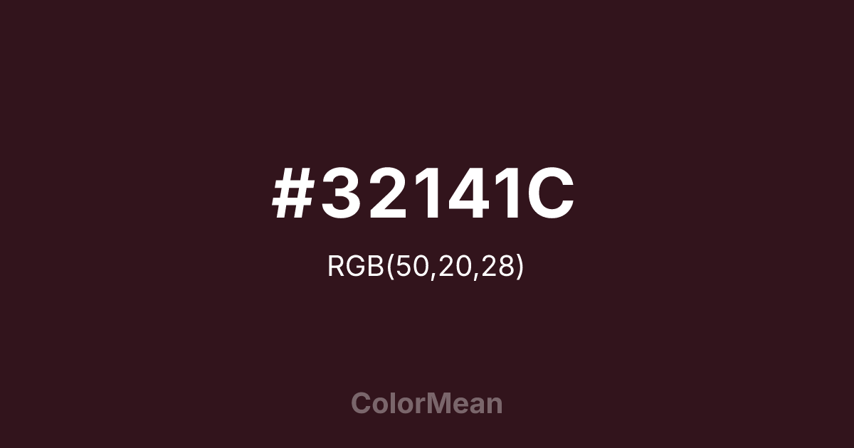 #32141C color swatch