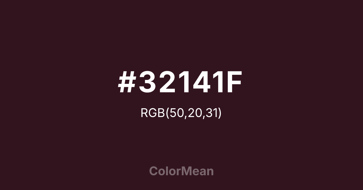 #32141F color swatch