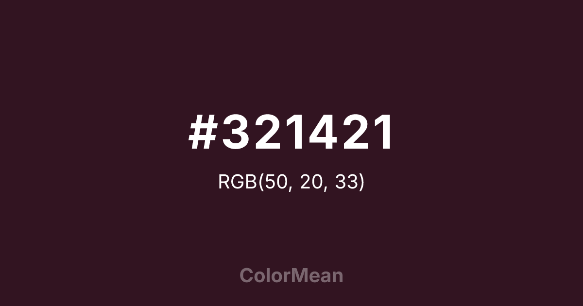 #321421 color swatch