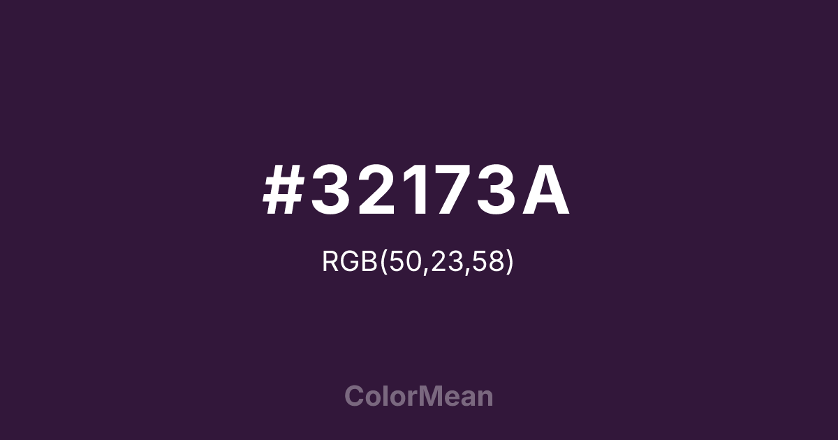 #32173A color swatch
