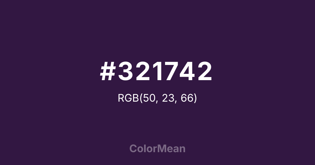 #321742 color swatch