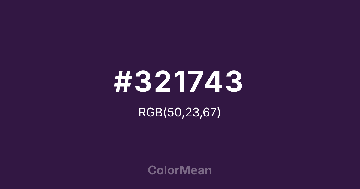 #321743 color swatch
