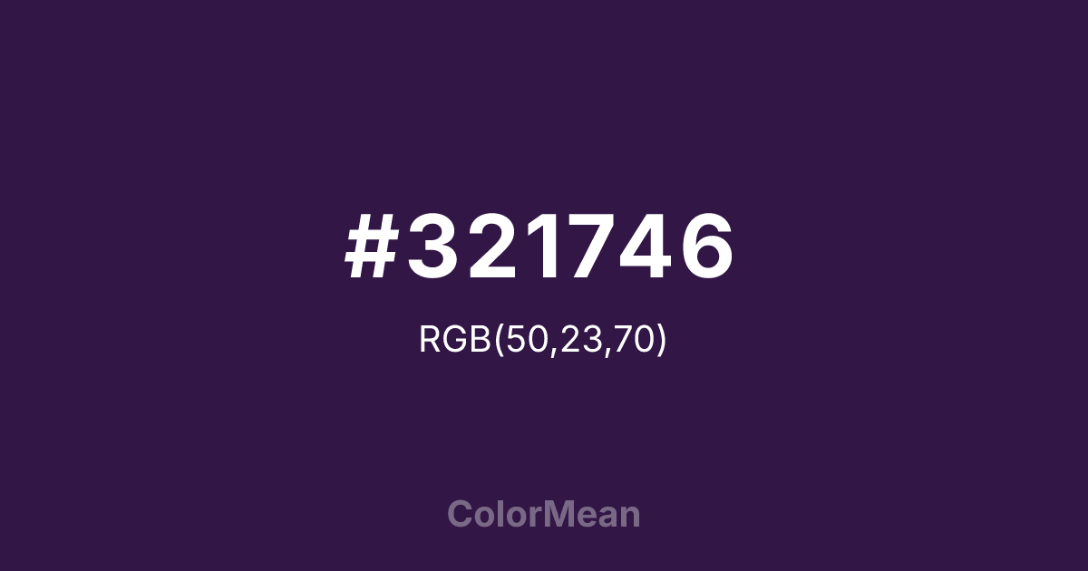 #321746 color swatch