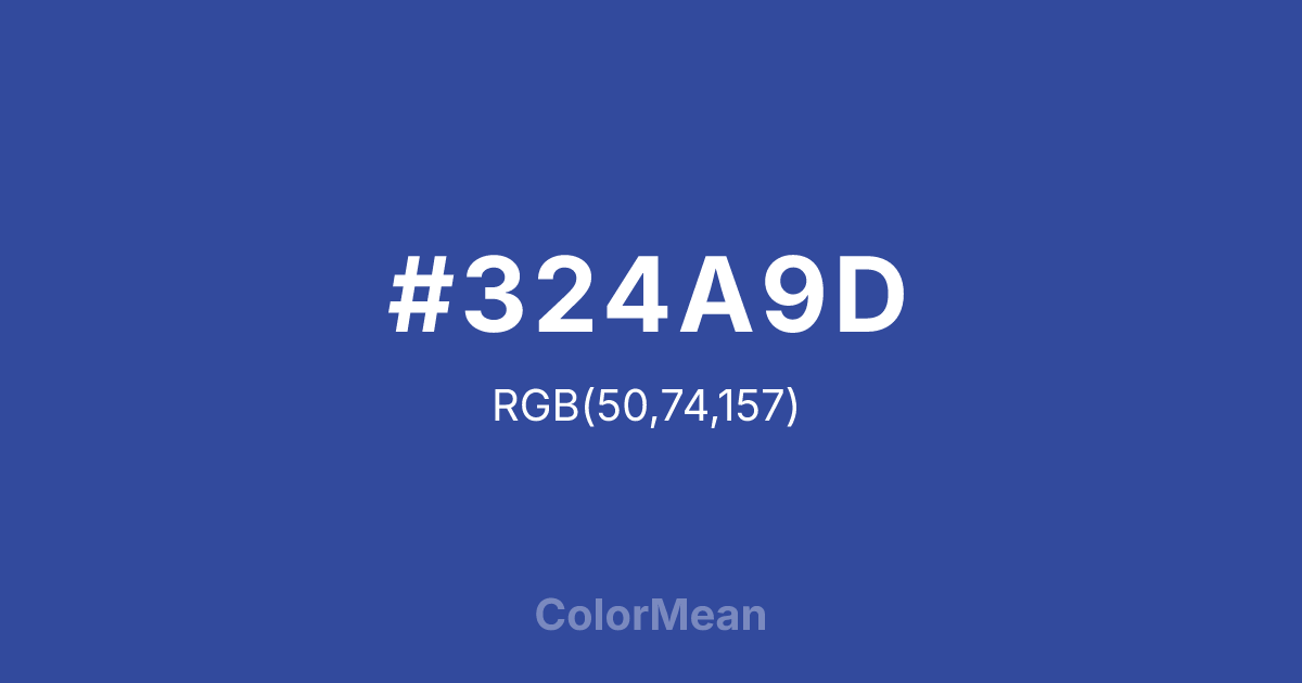 #324A9D color swatch