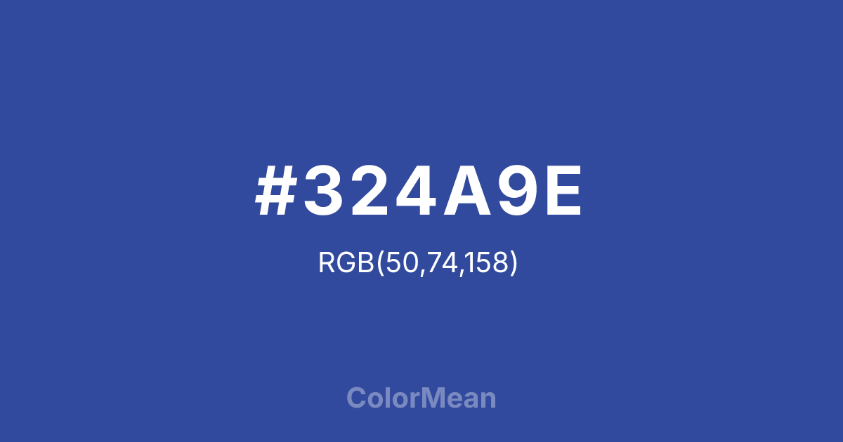 #324A9E color swatch