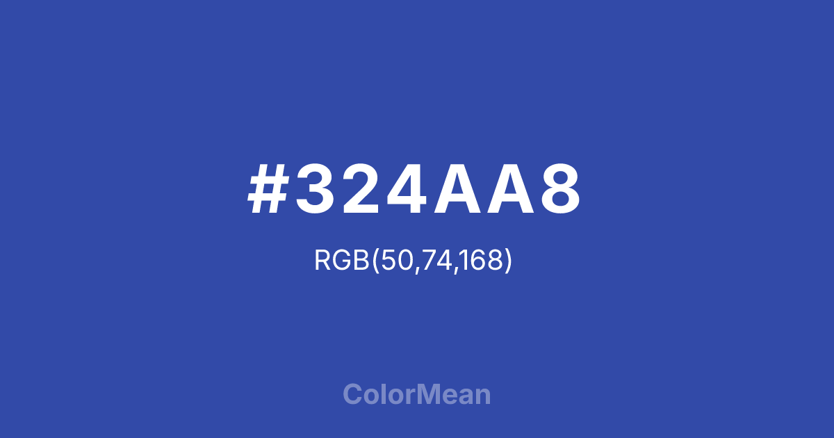 #324AA8 color swatch