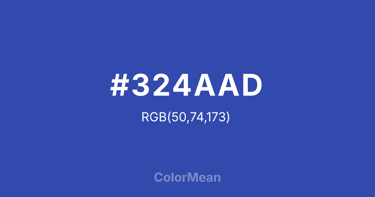 #324AAD color swatch