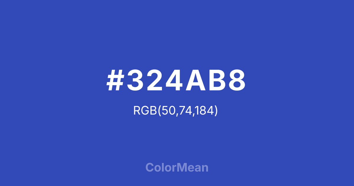#324AB8 color swatch