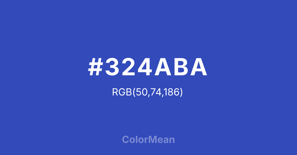 #324ABA color swatch
