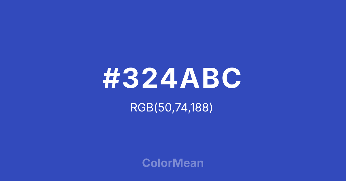 #324ABC color swatch