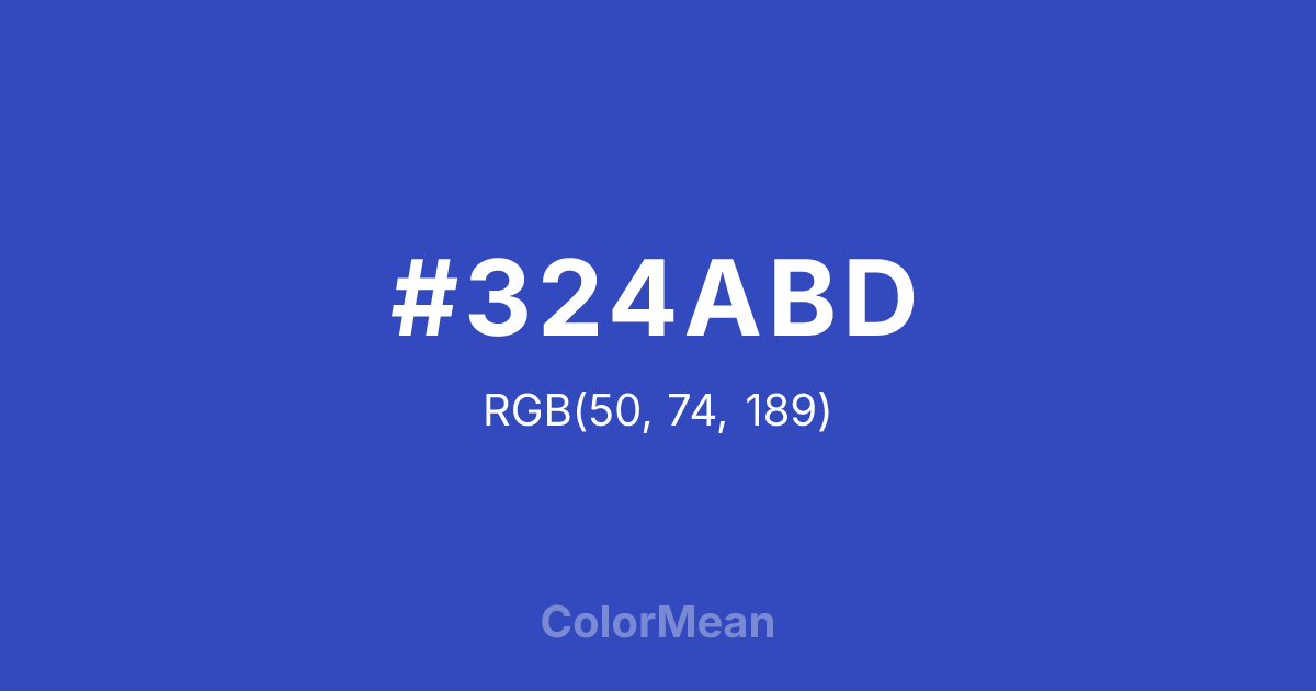 #324ABD color swatch