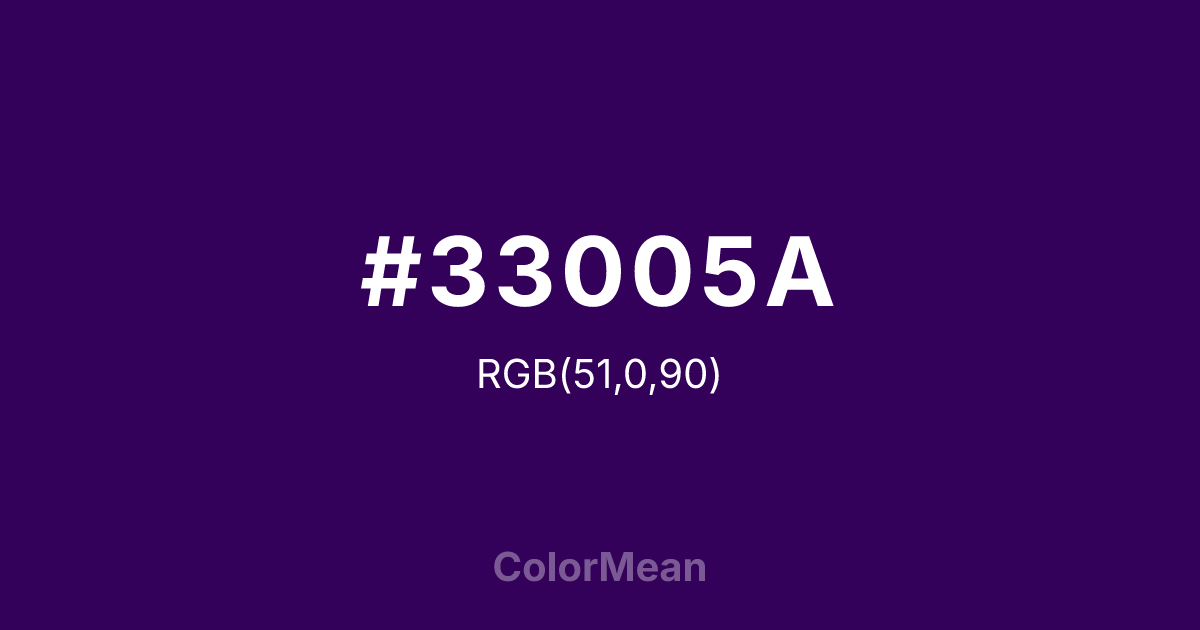 #33005A color swatch