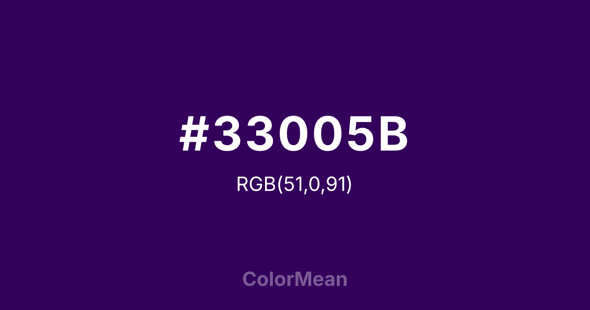 #33005B color swatch
