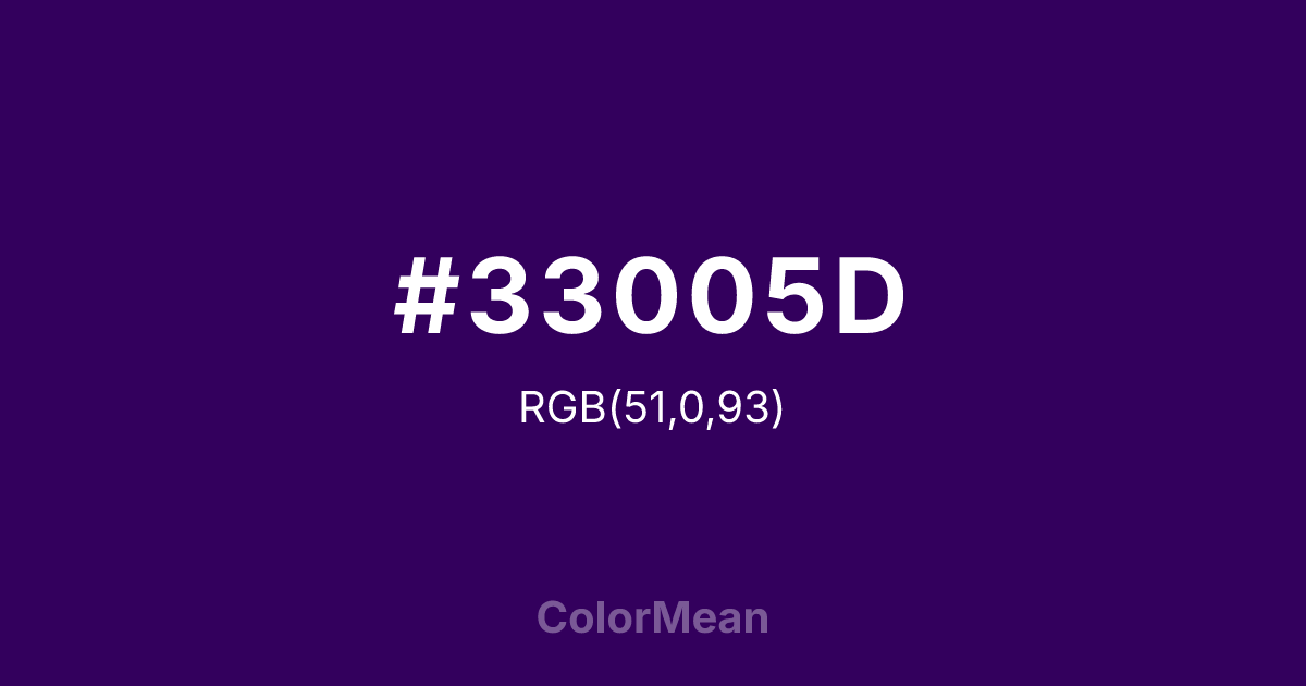 #33005D color swatch